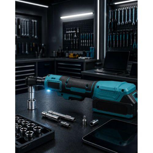 Çift Bataryalı  Cırcır Anahtar Dar Alan Montaj Aleti