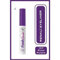 Golden Rose Flash Liner Colered Eyeliner No:107 Plum Purple - Renkli Eyeliner - 8691190535179 1 Adet