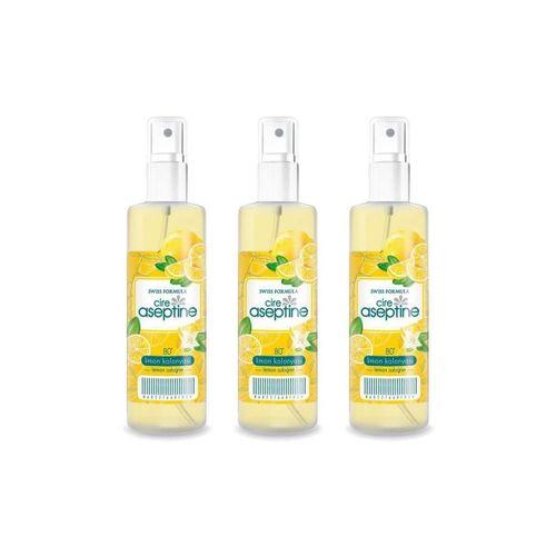 3 Adet Limon Kolonyası Ev Ofis Pratik Kullanım Sprey 100ml