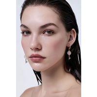 Monalisa Home  Anahtar Figürlü ZirkonTaşlı Lüks Küpe