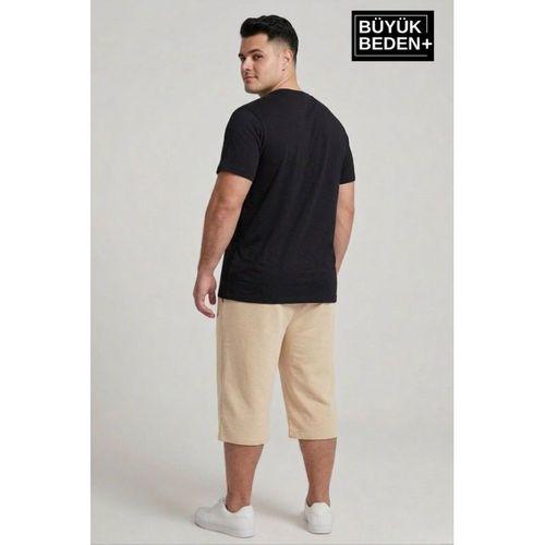 Büyük Beden Erkek Şort New York Baskılı Rahat Kalıp 3XL-6XL SPR26BSR591-05