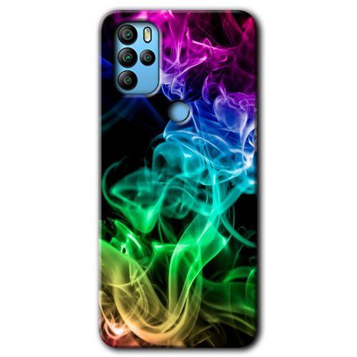 Potkal Hediye Fabrikası Omix X500 Kılıf HD Desen Baskılı Arka Kapak - Smoke Colorful