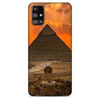 Samsung Galaxy M31s Kılıf Dünya Mimarisi (25) Antişok Kapak Giza Piramitler Mısır