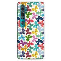 Xiaomi Mi Note 10 Pro Kılıf Kelebek Etkisi (35) Fit Design Kılıf Karışık Renkli