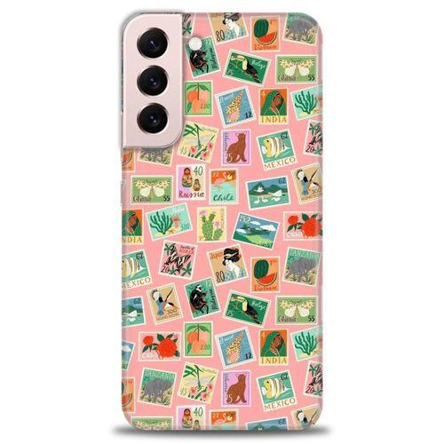 Samsung Galaxy S22 Plus Kılıf HD Baskılı Kılıf - Pullar + Tam Ekran Koruyucu