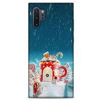 Samsung Galaxy Note 10 Plus Kılıf Snowix (13) Silikon Kap Kırmızı