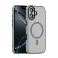 Apple iPhone 17 Kılıf Mat Arka Yüzey Wireless Şarj Özellikli Zore Flet M-safe Kapak