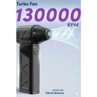Mini Turbo Fan 130.000 Rpm Şarjlı 8000 Mah Batarya 4 Vitesli Taşınabilir Elektrikli Hava Üfleyici Kompresörü