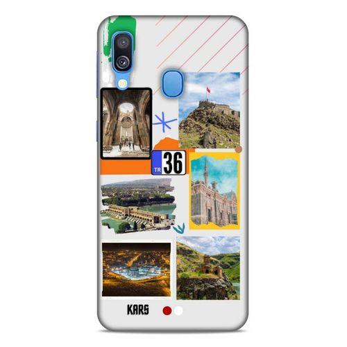 Lopard Samsung Galaxy A40 Uyumlu Kılıf Şehirli ※ (36) Kars Glitter Kılıf