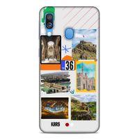 Lopard Samsung Galaxy A40 Uyumlu Kılıf Şehirli ※ (36) Kars Glitter Kılıf