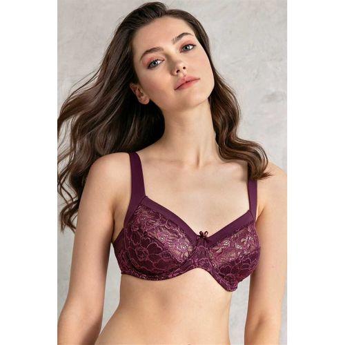 Kadın Balenli Desteksiz Dolgusuz Toparlayıcı Dantelli Küçültücü Sütyen