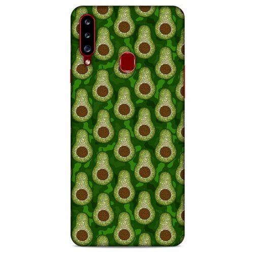 Frutix Avokado 02 Samsung Galaxy A20s Kılıf Desenli Silikon