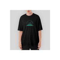 Ping Pong Cool Retro Oversize Siyah Tişört