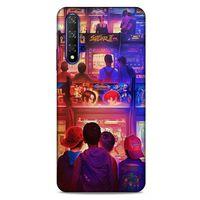 Retro (33) Desen Hybrid Kılıf Renkli Huawei P Smart S Y8P Kılıf