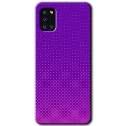 MRCİLETİSİM MRCİLETİSİM Samsung Galaxy A31 Kılıf HD Desen Baskılı Arka Kapak + Temperli Cam - Semantic