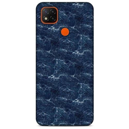 Mermer Desenli (15) Tema Antişok Kılıf Lacivert Xiaomi Redmi 9C Kılıf
