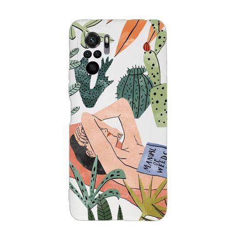 Xiaomi Redmi Note 10 Uyumlu Manual of Weeds Desenli Premium Silikonlu Lansman Telefon Kılıfı