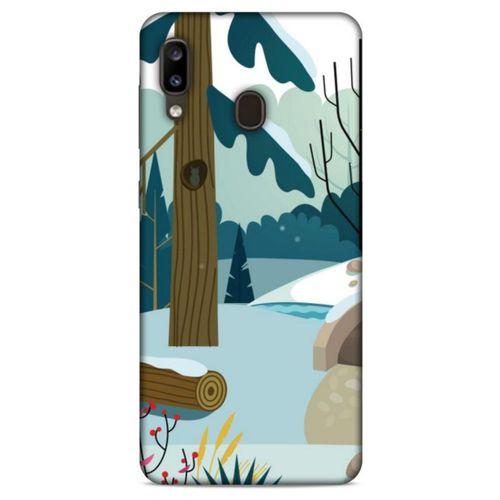 Samsung Galaxy A20 Kılıf Snowix (17) Tasarım Kılıf Yeşil