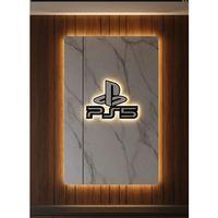 Ps5 Logo Dekoratif Duvar Süsü Oyun Odası Ve Salon Uyumu