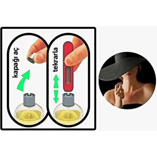 Rapsoli Mini Parfüm Şişesi Doldurulabilir Parfüm Şişesi Atomizer Cep Parfüm Şişesi Transfer Parfüm Şişesi