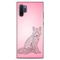 Lopard Samsung Galaxy Note 10 Plus Uyumlu Kılıf Tattoo's (42) Rugged Armor Kılıf Pembe Dövme