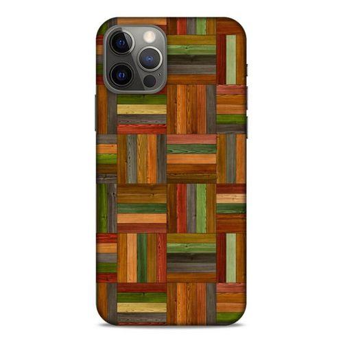 Lopard Apple iPhone 12 Pro Uyumlu Kılıf Wood'X (21) Koruyucu Kapak Baskılı