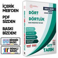 2026 YKS-AYT MEBİ-OGM Dört Dörtlük Tarih Pekiştirme Testi A4 Renkli Soru Bankası BASKI ÜCRETİ