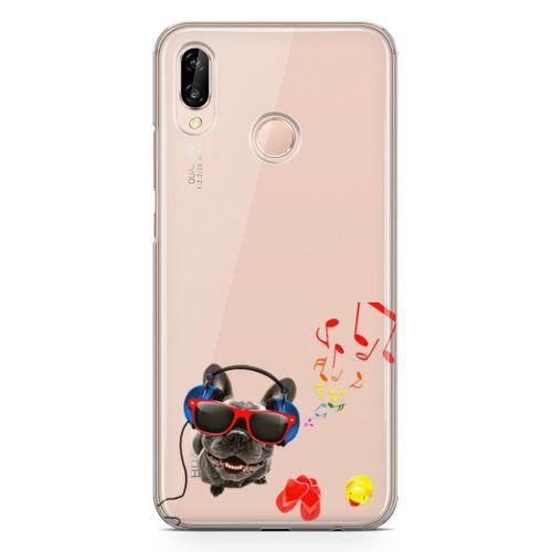 Huawei P20 Lite Kılıf Entel Köpek Arka Kapak Koruma Desenli Full Koruyucu