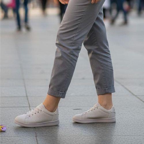 Bestof 041pf Beyaz Lastikli Fuspetli Çocuk Spor Ayakkabı