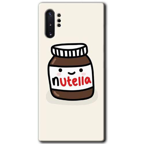 Potkal Hediye Fabrikası Samsung Galaxy Note 10 Plus Kılıf HD Desen Baskılı Arka Kapak - Nutella Aşkım