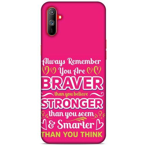 Realme C3 Uyumlu Kılıf Pembe Delisi (50) Shockproof Kılıf Writing