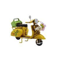 Dekoratif Metal Scooter Önü Sepetli