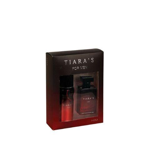 Tiaras Him Edt 100 ml 150 ml Deodorant Erkek Parfüm Set