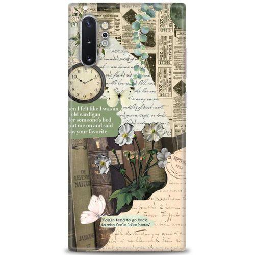 Samsung Galaxy Note 10 Plus Kılıf HD Baskılı Kılıf - Daisy Rose + Tam Ekran Koruyucu