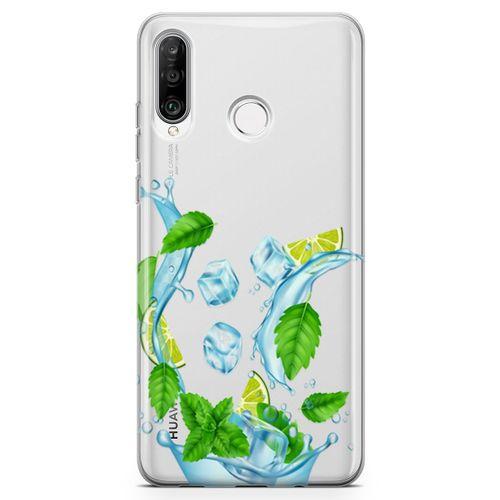 Huawei P30 Lite Kılıf Nane Limon Buz Arka Kapak Koruma Desenli Full Koruyucu
