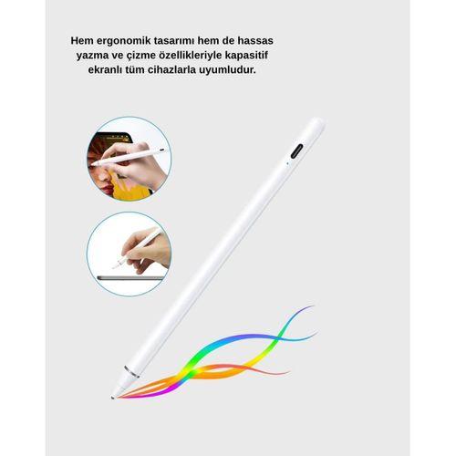 Manyetik Dokunmatik Kalem – Bluetooth Gerektirmeyen, Type-c Şarjlı, İpad Ve Android Uyumlu Hassas Stylus