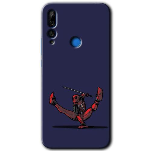 Huawei Y9 Prime 2019 Kılıf Baskılı Kapak - DeadPool 3 + 5D Tam Kaplayan Cam