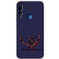 Huawei Y9 Prime 2019 Kılıf Baskılı Kapak - DeadPool 3 + 5D Tam Kaplayan Cam