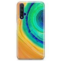 Honor View 20 Kılıf Yeşil Göl Arka Kapak Koruma Desenli Full Koruyucu
