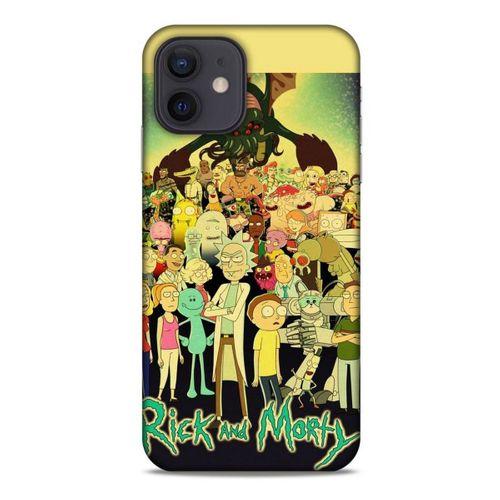 Apple iPhone 12 Uyumlu Kılıf Rick And Morty (38) Neo Hybrid Kılıf Rick Sanchez