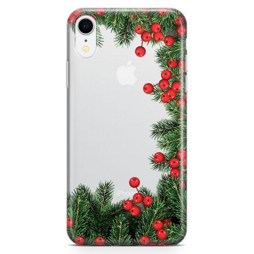 Apple iPhone XR Kılıf Göknar Ağacı Arka Kapak Koruma Desenli Full Koruyucu