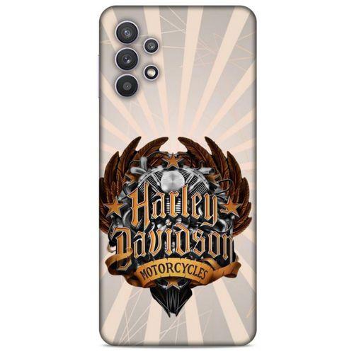 Samsung Galaxy A32 Uyumlu Kılıf Motorsiklet (3) Kapak Harley Davidson