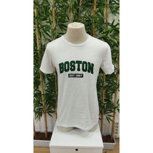 Erkek Boston Baskılı Süprem T-shirt