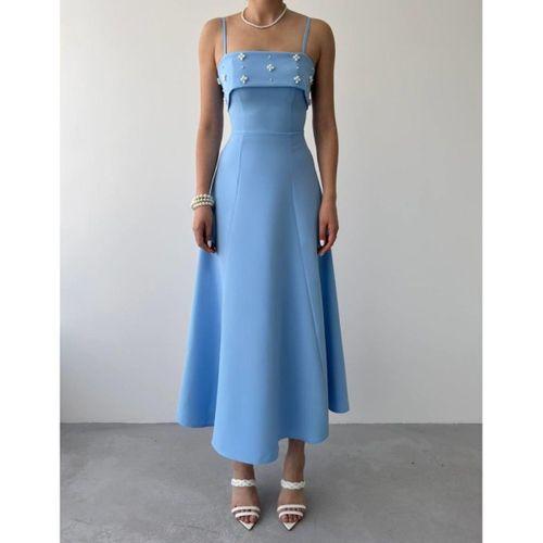 Acco Taş Detaylı Elbise