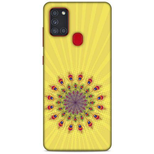 Samsung Galaxy A21s Kılıf Desenli Özel Seri Tüyler (20) Koruyucu Kılıf