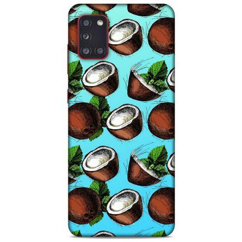 Frutix Hindistan Cevizi 02 Samsung Galaxy A31 Kılıf Desenli Silikon