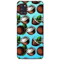 Frutix Hindistan Cevizi 02 Samsung Galaxy A31 Kılıf Desenli Silikon