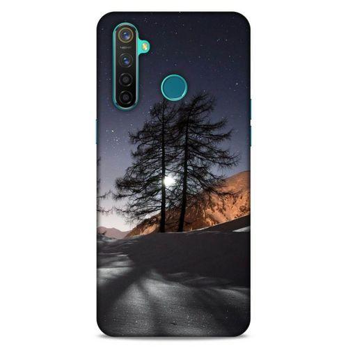 Lopard Oppo Realme 5 Pro Uyumlu Kılıf Gece'S (48) Bumper Kılıf Kış Manzara