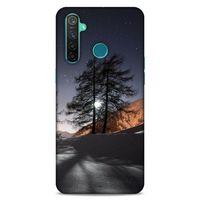 Lopard Oppo Realme 5 Pro Uyumlu Kılıf Gece'S (48) Bumper Kılıf Kış Manzara