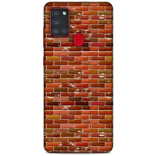 Samsung Galaxy A21s Kılıf Baskılı Özel Seri Taşlı (4) Koruma Kılıfı